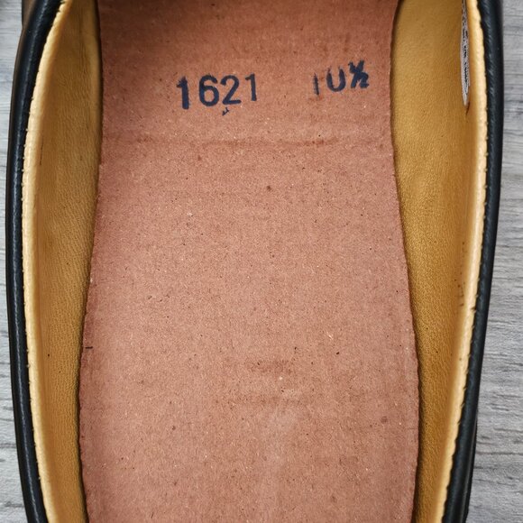 UGG Australia Leather Slip-on Mule Black Cushion Driving Slipper Shoe - Picture 13 of 15